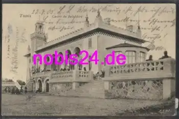 Tunis Casino du Belvedere o 28.7.1905 Bahnpost Berlin Dresden Zug 282