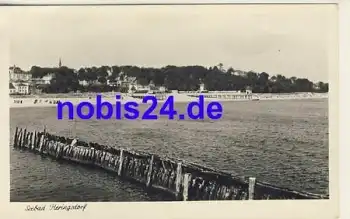 17424 Heringsdorf vom Meer gesehen o 1955