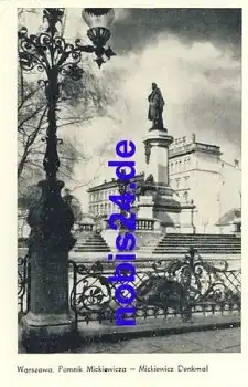 Warszawa Mickiewcz Denkmal *ca.1930