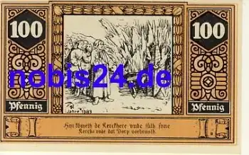 19336 Wilsnack Notgeld 100 Pfennige 1922