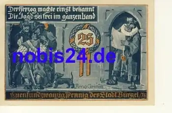 07616 Bürgel Notgeld 25 Pfennige 1921