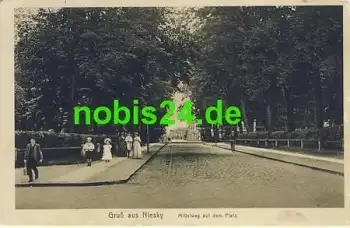02906 Niesky Mittelweg auf dem Platz o 14.2.1914