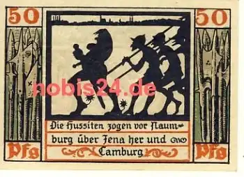 06618 Stadt Naumburg Notgeld 50 Pfennige 1920