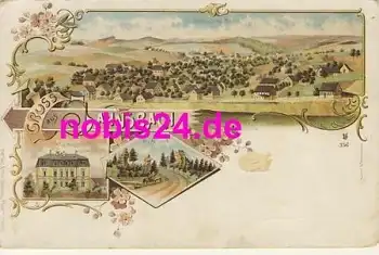 09419 Jahnsbach Thum Litho Schule * um 1900