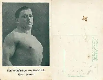 Ringen Meisterschaftsringer von Österreich Adolf Dittrich *ca. 1920
