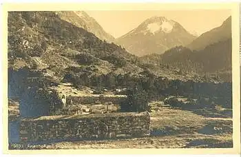 Maloja Friedhof mit Segantinis Grab *ca. 1910