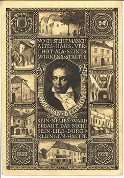 Beethoven-Feier Österreich Ganzsache * 1927