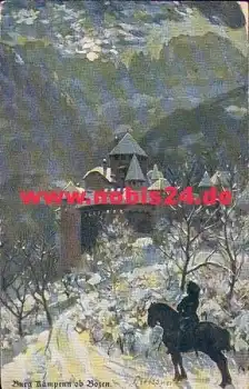 Burg Kampen ob Bozen Künstlerkarte Pleissner  o 19.11.1914