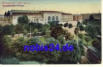 Strassburg Bahnhof Frankreich o 1916
