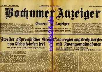 Bochumer Anzeiger 169 Jahrgang 1933