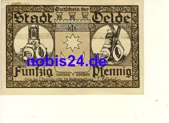 59302 Oelde Notgeld 50 Pfennige um 1920