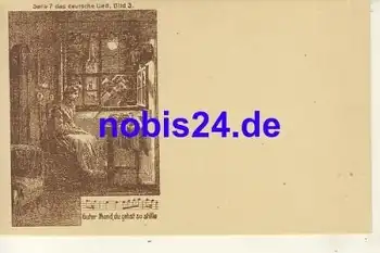 Liedkarte Gu. Mond. Serie 7 deutsche Lieder Bild3 ca.1910