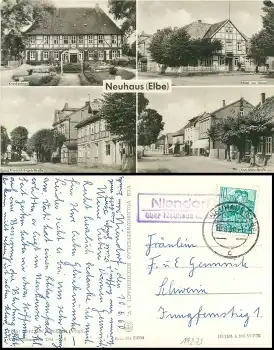 19273 Niendorf über Neuhaus (Elbe) Landpoststempel auf AK o 10.6.1960