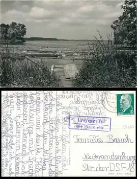 17237 Userin über Neustrelitz Landpoststempel An der Useriner Mühle o 23.8.1962 Hanich0536