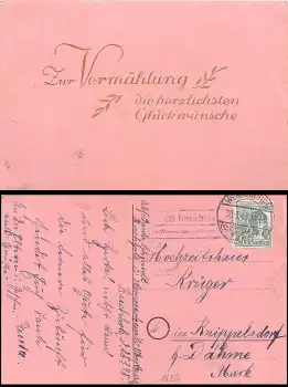 15345 Bucholz (2) üb. Werneuchen (Kr. Oberbarnim)  Landpoststempel auf Postkarte o 30.3.1948
