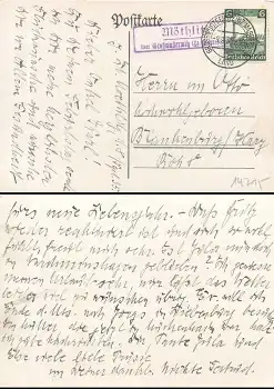 14715 Möthlitz über Großwusterwitz (Bz. Magdeburg) Landpoststempel auf Postkarte o 9.9.1935