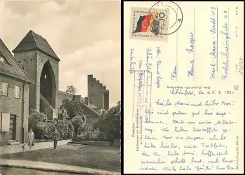 17291 Schönfeld über Prenzlau Landpoststempel auf AK o26.9.1961