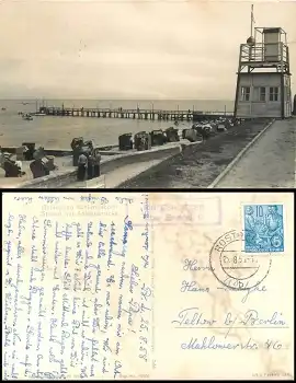 18211 Bargeshagen über Rostock 2 Landpoststempel auf AK Kühlungsborn o 25.8.1959