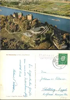 53498 Rheineck über Remagen Landpoststempel auf AK Bad Niederbreisig o 26.6.1961