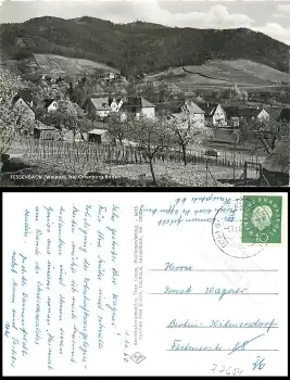 77654 Fessenbach über Offenburg (Baden) 17b Landpoststempel auf AK o 3.11.1960