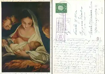 84103 Grießenbach über landshut (Bay) 2 13b Landpoststempel auf AK o 26.12.1959