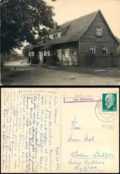 99755 Hohensteinsche Forst Sophienhof über Nordhausen Landpoststempel auf AK o 2.10.1962