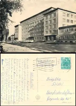 Erfurt-Henne Landpoststempel auf AK Erfurt Klink o 9.9.1960