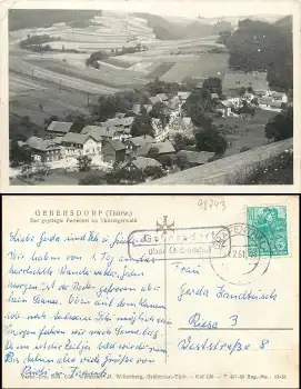 98743 Gebersdorf über Gräfenthal Landpoststempel auf AK o 26.1.1961