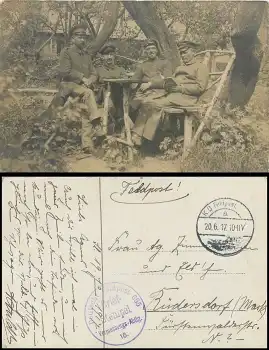 Vermessungs-Abteilung 16 Feldpostnummer 665 o 20.6.1917