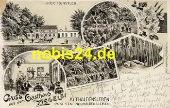 39340 Althaldensleben Litho Gasthof Ziegelei o 1903