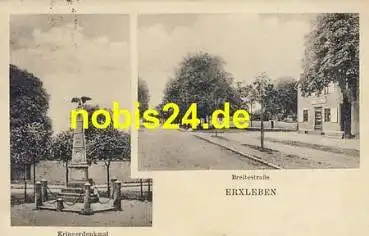 39343 Erxleben Kriegerdenkmal Breitestrasse o ca.1925
