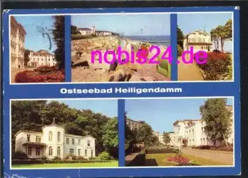 18209 Heiligendamm Ferienhäuser Strand o 15.7.1985