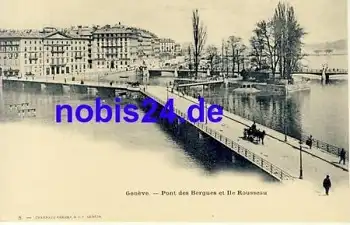 Geneve Pont des Bergues *ca.1910