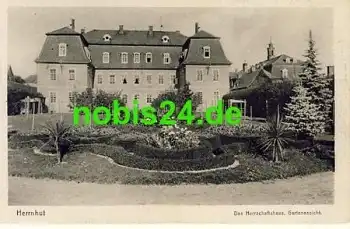 02747 Herrnhut Herrschaftshaus Garten *ca.1955