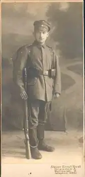 Deutscher Soldaten 1.WK um 1915 Cabinet Karte