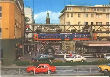 Wuppertal Döppersberg mit Hochbahn *ca. 1970