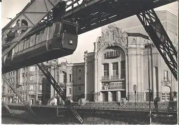 Elberfeld  Wuppertal Thaliatheater mit Schwebebahn * ca. 1970