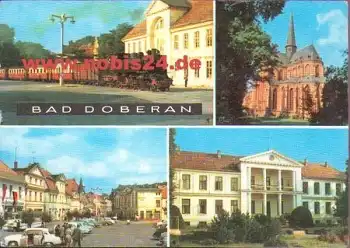 18209 Bad Doberan Mehrbildkarte mit Kleinbahn "Molli" * 1973