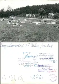 01819 Bahra Langenhennersdorf Freibad Druckvorlage *1975 Hanich2321