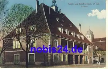 Neubreisach Rathaus Frankreich o 1915