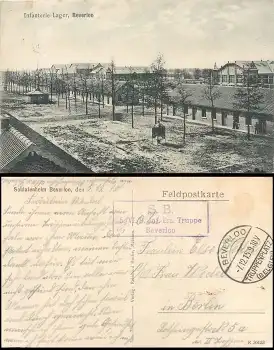 Beverloo Truppenplatz 5./VI.B. Inf. Ers. Truppe Feldpost o 7.12.1915