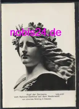 65385 Niederwald Denkmal Germaniakopf *ca.1960