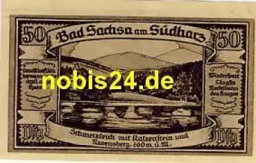 37441 Bad Sachsa Notgeld 50 Pfennige 1921