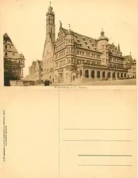 91541 Rothenburg Tauber Rathaus  *ca. 1910