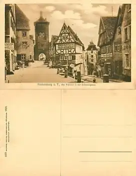 91541 Rothenburg Tauber Schmiedegasse  *ca.1910