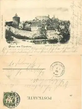 Nürnberg am Haller Thor o 1.1.1900