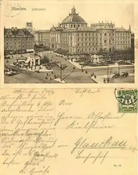 München Justizpalast o 16.8.1910