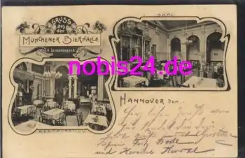 Hannover Restaurant Münchner Bierhalle o 13.10.1904