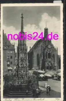 Nürnberg Frauenkirche Brunnen o 16.10.1940