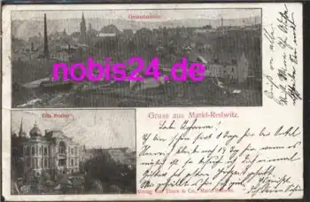 95615 Markt Redwitz mit Villa Benker o 28.7.1904